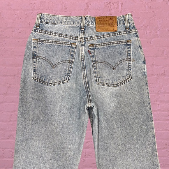 VTG Levi’s 512 Mom Jeans Light Wash 10 - Picture 4 of 7